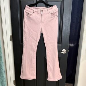 Levi's Blush Pink Flare Jeans